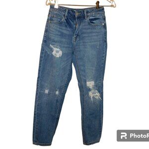 L&M Distressed High Rise Waist Jeans Size 3